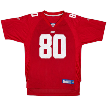 2004 New York Giants Shockey #80 Reebok On Field Alternate Jersey - 8/10 - (XL.Boys)