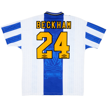 1994-96 Manchester United Third Shirt Beckham #24 - 8/10 - (XL)