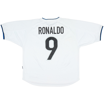 2000-01 Inter Milan Away Shirt Ronaldo #9 - 9/10 - (L)