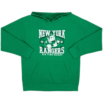 2010s New York Rangers Old Time Hockey Hooded Sweat Top - 8/10 - (L.Boys)