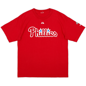 2008 Philadelphia Phillies Victorino #8 Majestic Tee - 8/10 - (S)