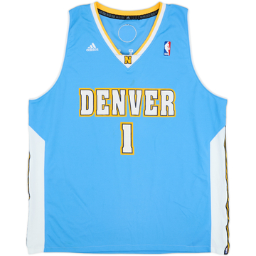 2010-11 Denver Nuggets Billups #1 adidas Swingman Away Jersey - 5/10 - (XL)