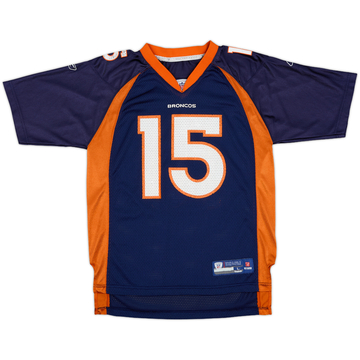 2008-09 Denver Broncos Marshall #15 Reebok On Field Home Jersey - 6/10 - (L.Boys)