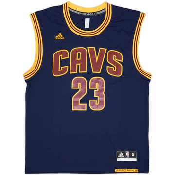 2014-17 Cleveland Cavaliers James #23 adidas Alternate Jersey - 10/10 - (M)