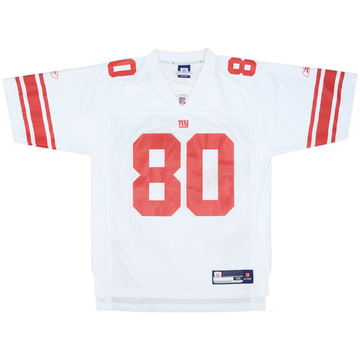 2007 New York Giants Shockey #80 Reebok On Field Away Jersey - 7/10 - (M)