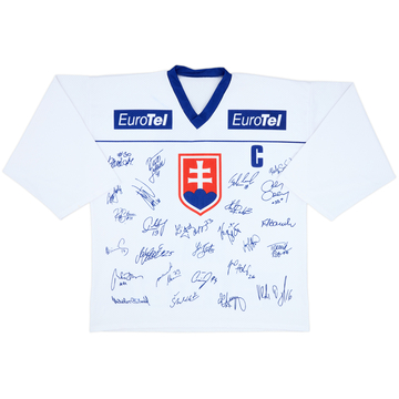 2002 Slovakia Satan #18 'Signed' Home Jersey - 8/10 - (XL)