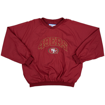 1996-97 San Francisco 49ers Logo 7 Pullover Windbreaker Jacket - 9/10 - (L)