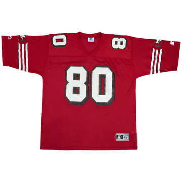 1996-98 San Francisco 49ers Rice #80 Starter Home Jersey - 7/10 - (XL)