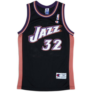 1998-02 Utah Jazz Malone #32 Champion Alternate Jersey - 9/10 - (S)