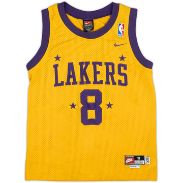 1957-58 Minneapolis Lakers Bryant #8 Nike Rewind Swingman Home Jersey - 7/10 - (S.Boys)