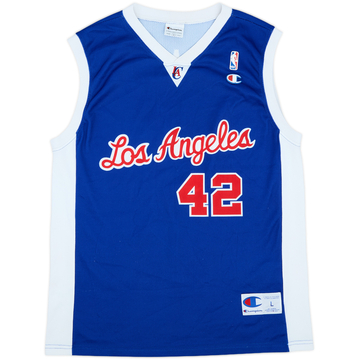 2002-08 LA Clippers Brand #42 Champion Alternate Jersey - 9/10 - (L)