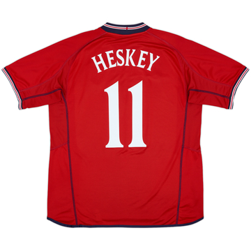 2002-04 England Away Shirt Heskey #11 - 9/10 - (XL)