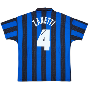 1996-97 Inter Milan Home Shirt Zanetti #4 - 7/10 - (XL)