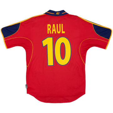 1999-02 Spain Home Shirt Raul #10 - 8/10 - (S)