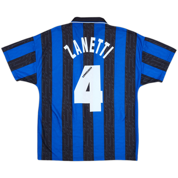 1996-97 Inter Milan Home Shirt Zanetti #4 - 9/10 - (M)