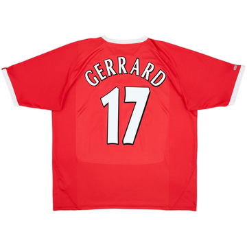 2001-03 Liverpool CL Shirt Gerrard #17 - 8/10 - (XL)