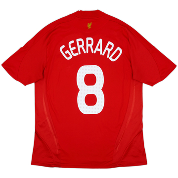 2008-10 Liverpool Home Shirt Gerrard #8 - 6/10 - (L)