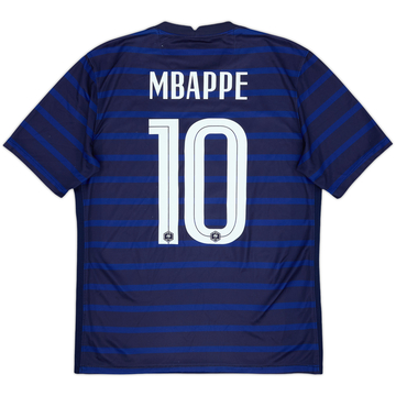 2020-21 France Home Shirt Mbappe #10 - 6/10 - (M)