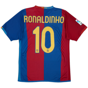 2006-07 Barcelona Home Shirt Ronaldinho #10 - 7/10 - (S)
