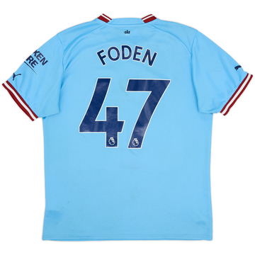 2022-23 Manchester City Home Shirt Foden #47 - 5/10 - (L)