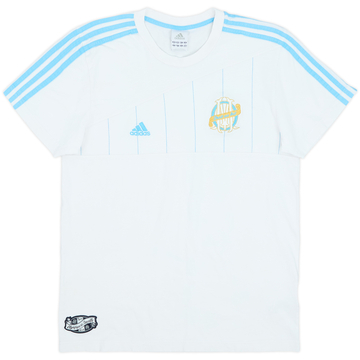 2009-10 Olympique Marseille adidas Cotton Tee - 9/10 - (M)
