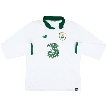 2017-18 Ireland Away L/S Shirt - 3/10 - (M)