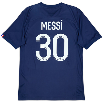2022-23 Paris Saint-Germain Home Shirt Messi #30 - 7/10 - (M)