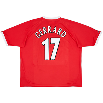 2001-03 Liverpool CL Shirt Gerrard #17 - 9/10 - (3XL)