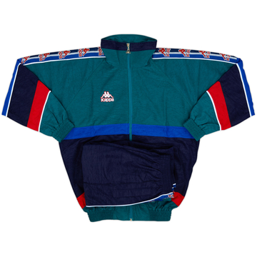 1995-96 Barcelona Kappa Tracksuit - 9/10 - (XL.Boys)
