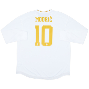 2019-20 Real Madrid Authentic Home L/S Shirt Modric #10 (XXL)