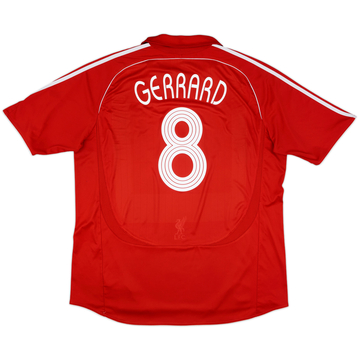 2006-08 Liverpool Home Shirt Gerrard #8 - 6/10 - (XL)