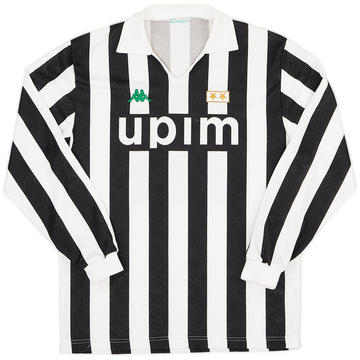 1991-92 Juventus Home L/S Shirt - 6/10 - (L)