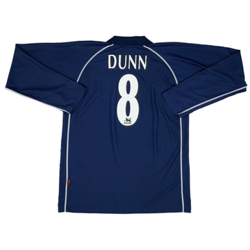2001-02 Blackburn Rovers Away L/S Shirt Dunn #8 - 8/10 - (XXL)