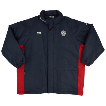 2000-02 Manchester United Umbro Padded Bench Coat - 9/10 - (L)
