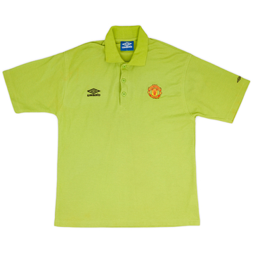 1998-99 Manchester United Umbro Polo Shirt - 9/10 - (L)