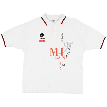 1993-94 AC Milan Lotto Polo Shirt - 7/10 - (XL)