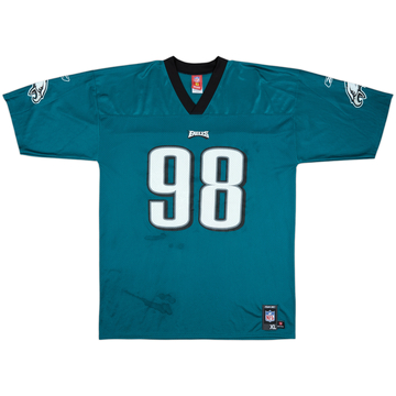 2007 Philadelphia Eagles Patterson #98 Reebok Replica Home Jersey - 6/10 - (XL)