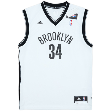 2013-14 Brooklyn Nets Pierce #34 adidas Home Jersey (M)