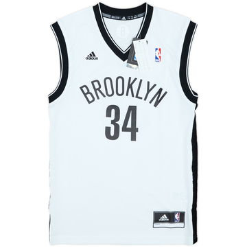 2013-14 Brooklyn Nets Pierce #34 adidas Home Jersey (XS)