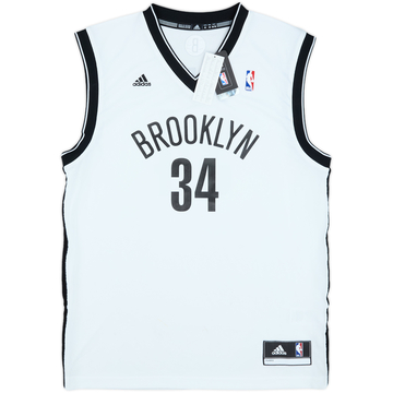 2013-14 Brooklyn Nets Pierce #34 adidas Home Jersey (M)