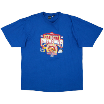 2008 Kansas Jayhawks NCAA National Champions Graphic Tee - 9/10 - (XXL)