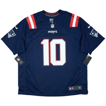 2021-23 New England Patriots Jones #10 Nike Game Home Jersey (XXL)