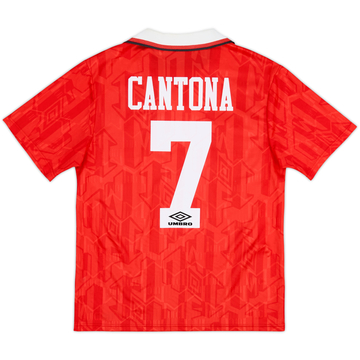 1992-94 Manchester United Home Shirt Cantona #7 - 6/10 - (M)