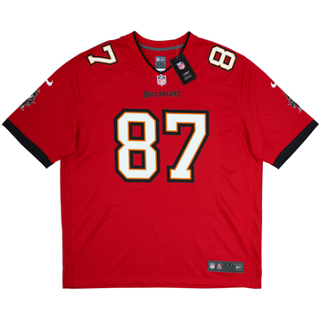 2020-21 Tampa Bay Buccaneers Gronkowski #87 Nike Game Home Jersey (XXL)