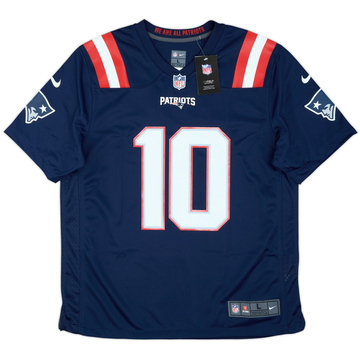 2021-23 New England Patriots Jones #10 Nike Game Home Jersey (L)