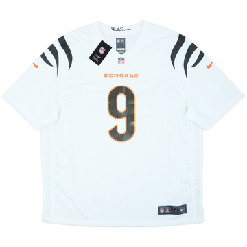 2021-25 Cincinnati Bengals Burrow #9 Nike Game Away Jersey (XXL)