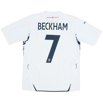 2007-09 Inglaterra Local Camiseta Beckham #7 - 4/10 - (M)