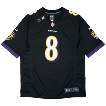 2018-25 Baltimore Ravens Jackson #8 Nike Game Alternate Jersey (L)