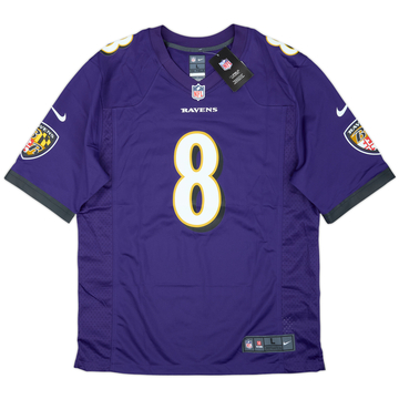 2018-25 Baltimore Ravens Jackson #8 Nike Game Home Jersey (L)
