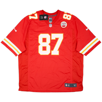2013-25 Kansas City Chiefs Kelce #87 Nike Game Home Jersey (XXL)